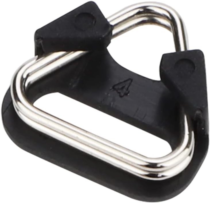 Leftfoto Stainless Steel Triangle Split Ring,Camera Strap Hook Lug Ring, with Plastic Cap,for Belt Hook Lanyard for Camera Shoulder Strap (4 pcs) - Image 3